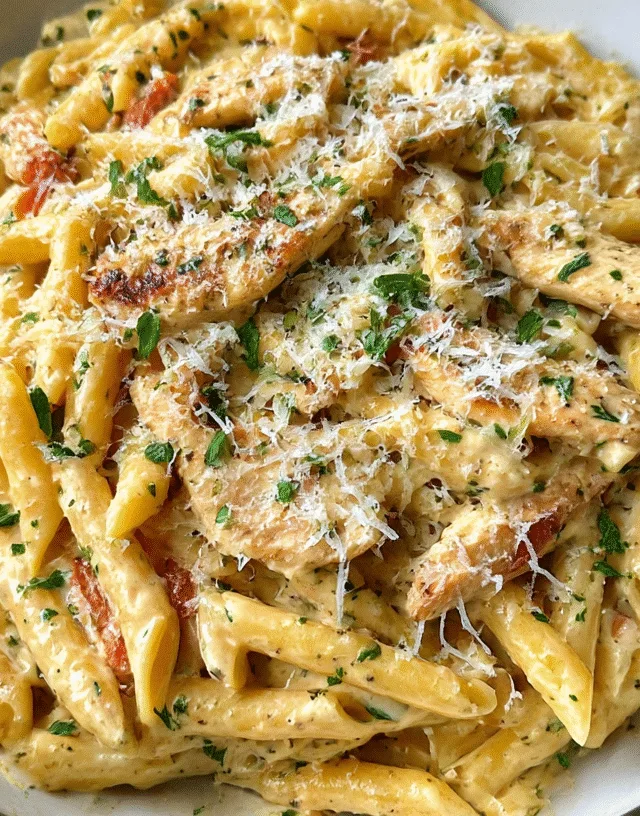 healthy garlic parmesan chicken pasta recipe