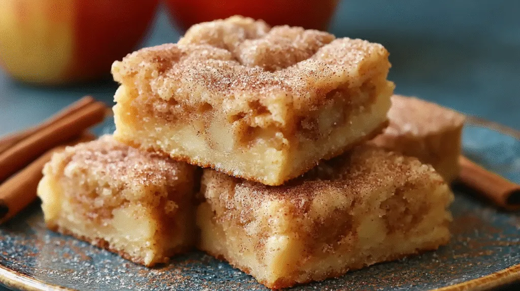 Apple Snickerdoodle Bars