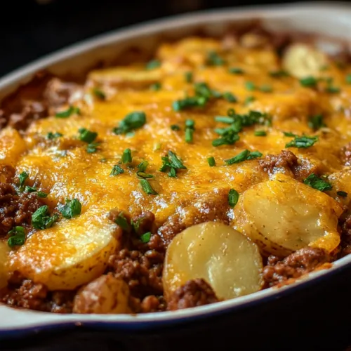 Cheesy Ground Beef and Potatoes