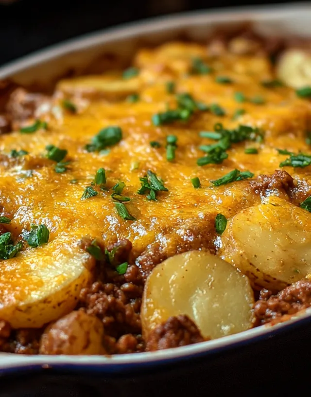 Cheesy Ground Beef and Potatoes