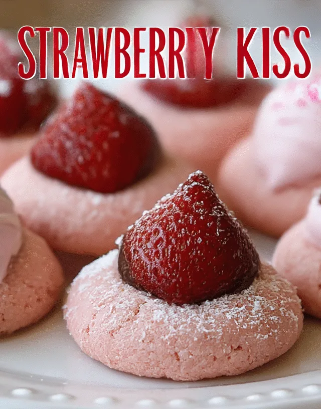 Strawberry Kiss Cookies Recipe