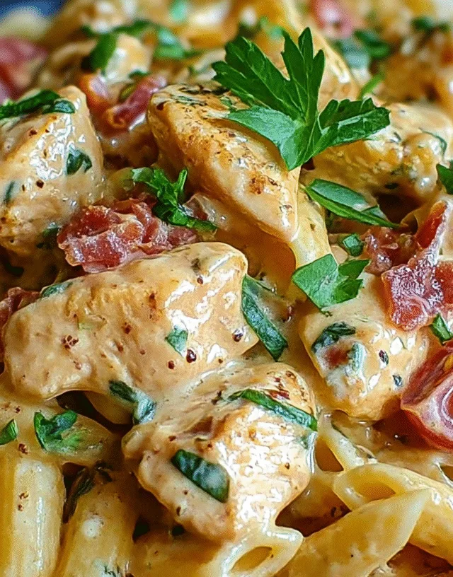 Creamy Italian Chicken Pasta bake