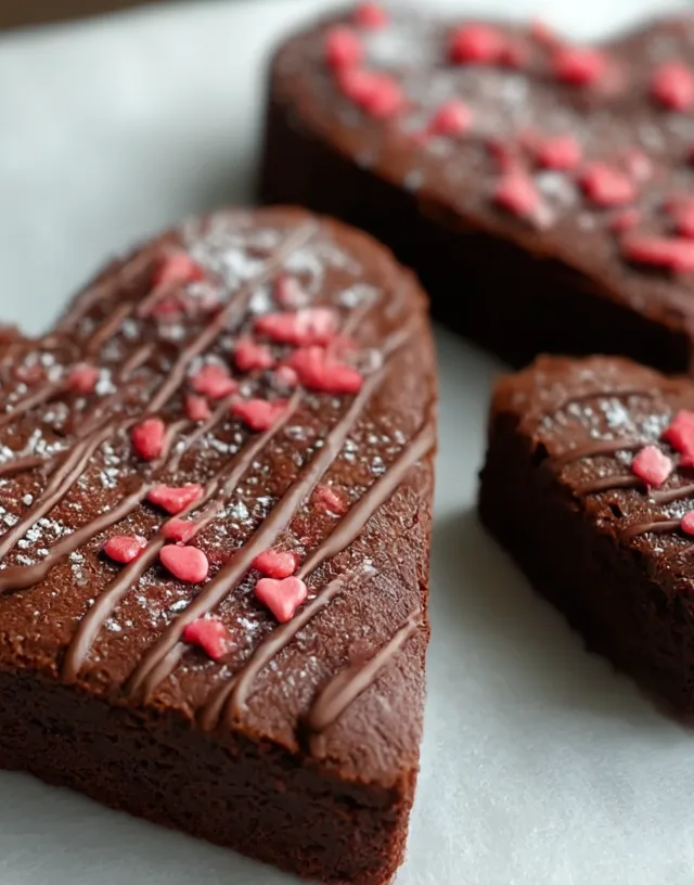 Heart Shaped Brownies Recipe