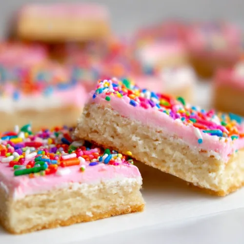 The Best Frosted Sugar Cookie Cake Bars