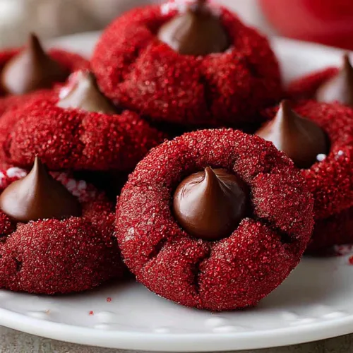 Red Velvet Blossoms Cookies