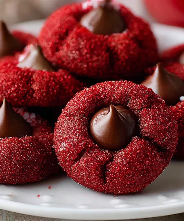 Red Velvet Blossoms Cookies
