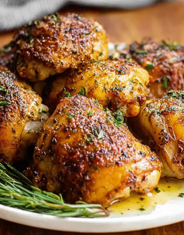 Oven Baked Chicken Thighs