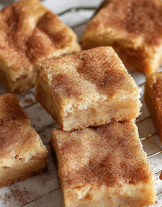 Apple Snickerdoodle Bars