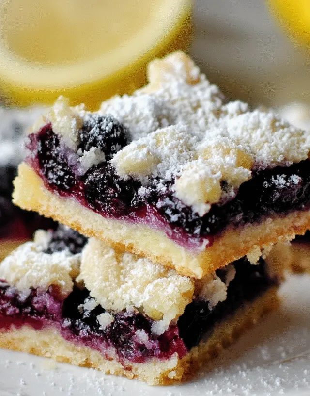 Gluten-Free Lemon Blueberry Bars
