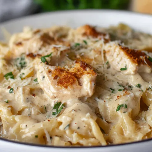 Creamy Chicken Garlic Parmesan Pasta