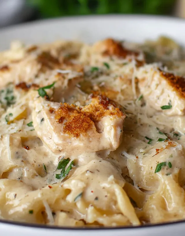 Creamy Chicken Garlic Parmesan Pasta