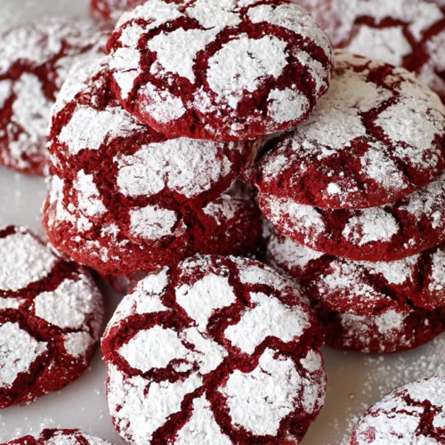 One Bowl 20 Minute Red Velvet Crinkle Cookies