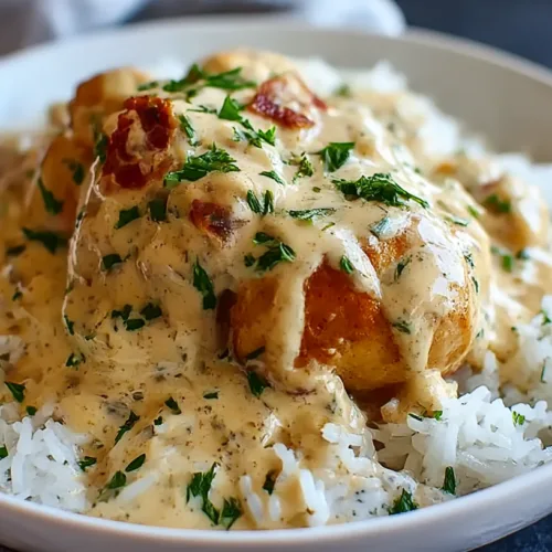 Creamy Smothered Chicken and Rice