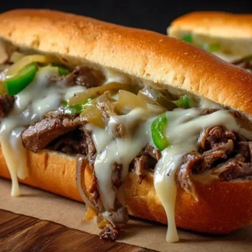 Delicious keto-friendly Blackstone Philly Cheesesteak served on a plate