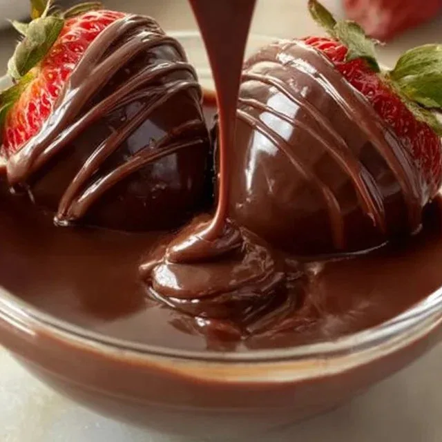 Deliciously dipped chocolate covered strawberries on a white plate