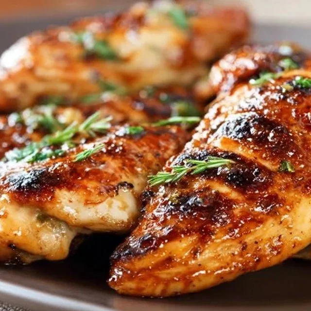 Delicious Blackstone chicken cooking on a griddle