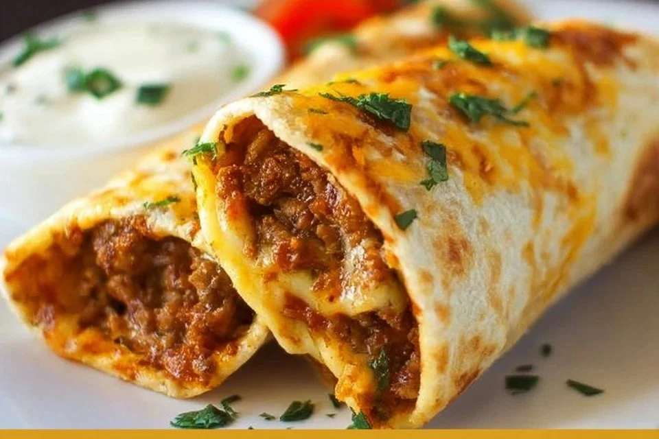 Cheesy Beef Flautas