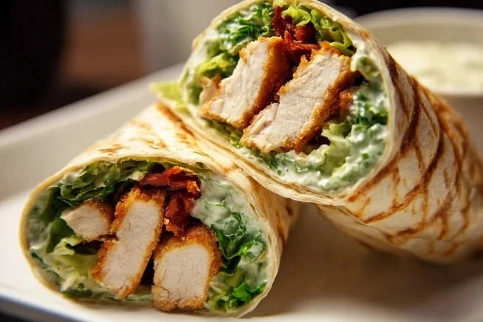 Chicken Caesar Wraps