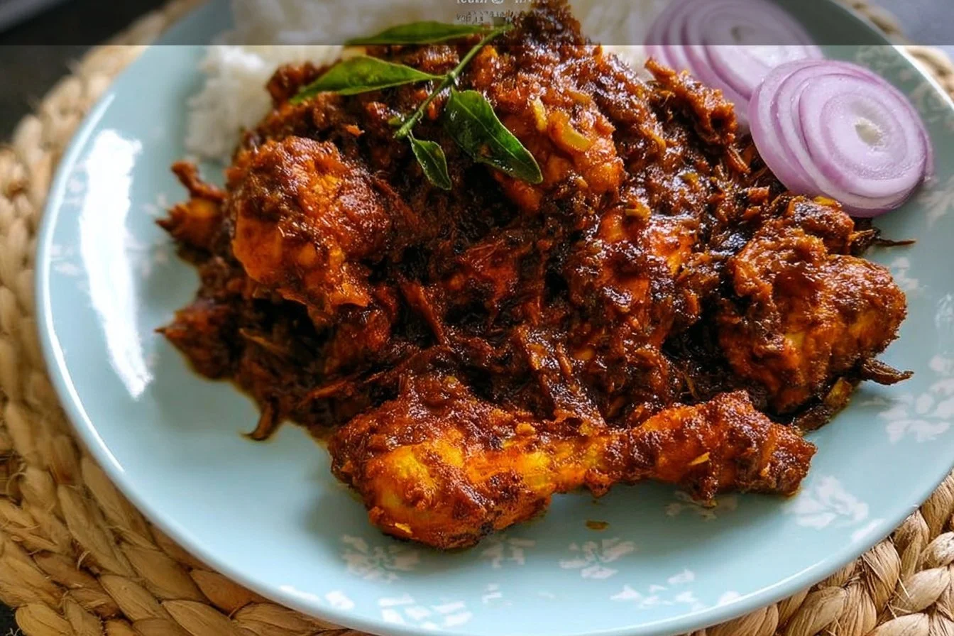 Delicious Chicken Chukka dish served with vibrant spices and herbs