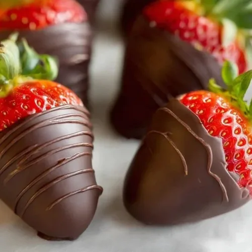 Delicious chocolate covered strawberries ready to indulge your taste buds
