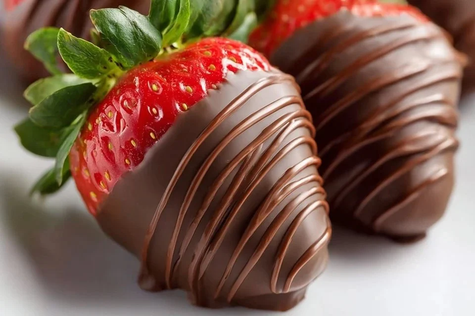 Delicious easy chocolate covered strawberries dipped in rich chocolate.