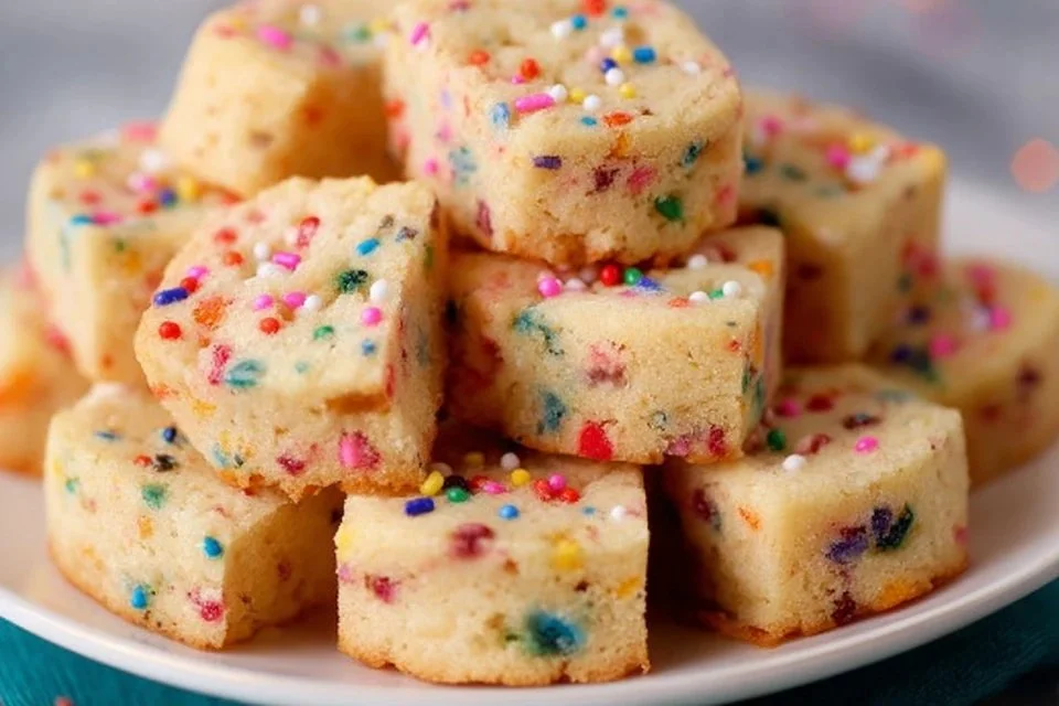 Funfetti Shortbread Bites