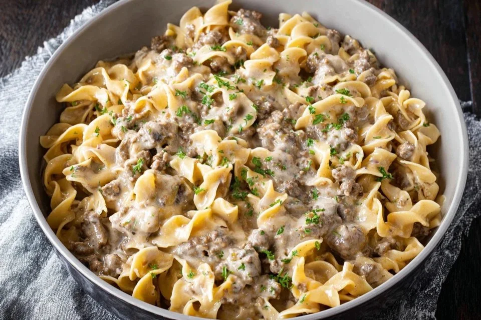 Ground Beef Stroganoff