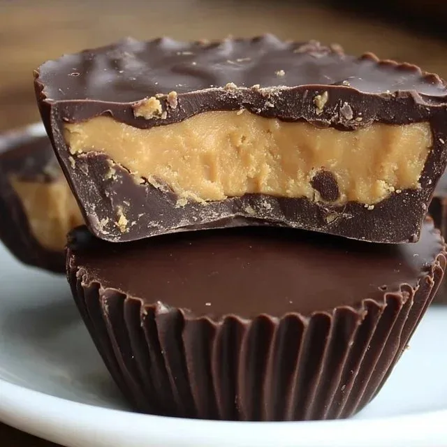 Delicious homemade peanut butter cups made with rich chocolate and creamy filling.