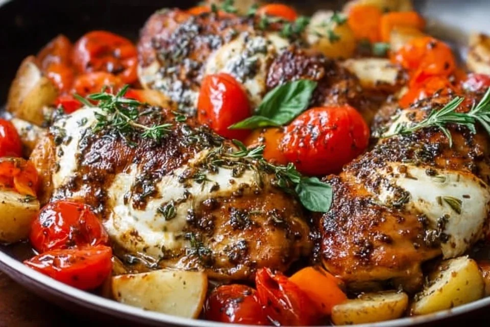 One-Pan Juicy Chicken with Balsamic Sauce