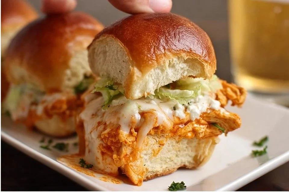 Pin by Kim G on Recipes | Buffalo chicken sliders, Buffalo chicken sliders recipes, Slider recipes