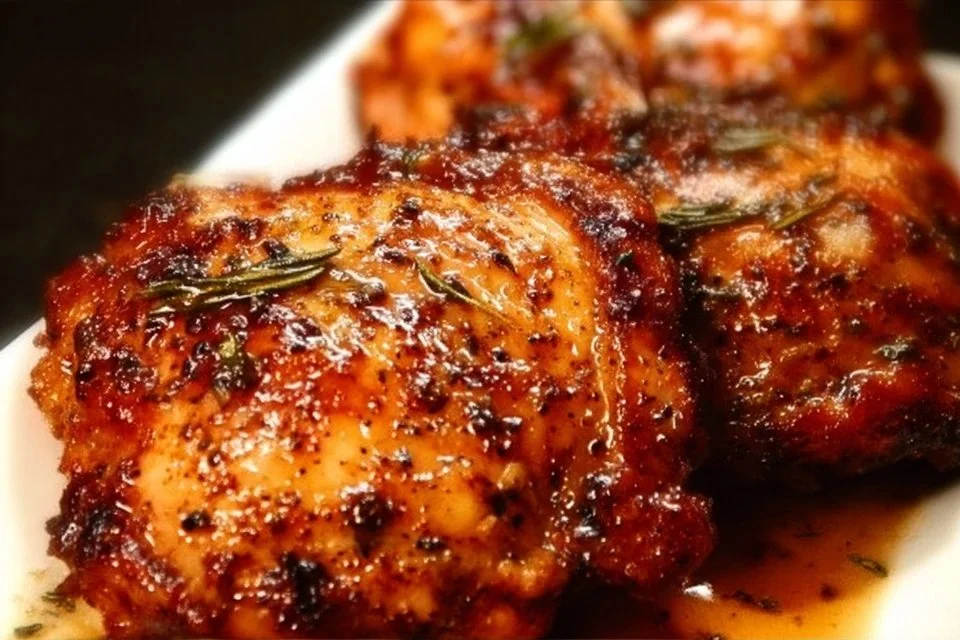 30-min Oven Baked Boneless Skinless Chicken Thighs