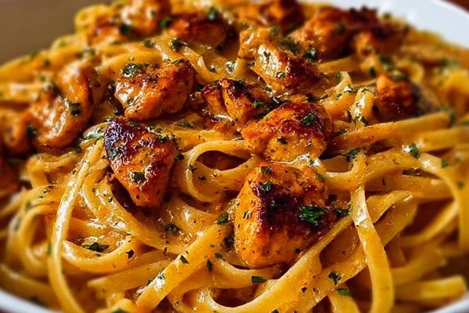 Simple and Delicious Cowboy Butter Chicken Pasta Linguine