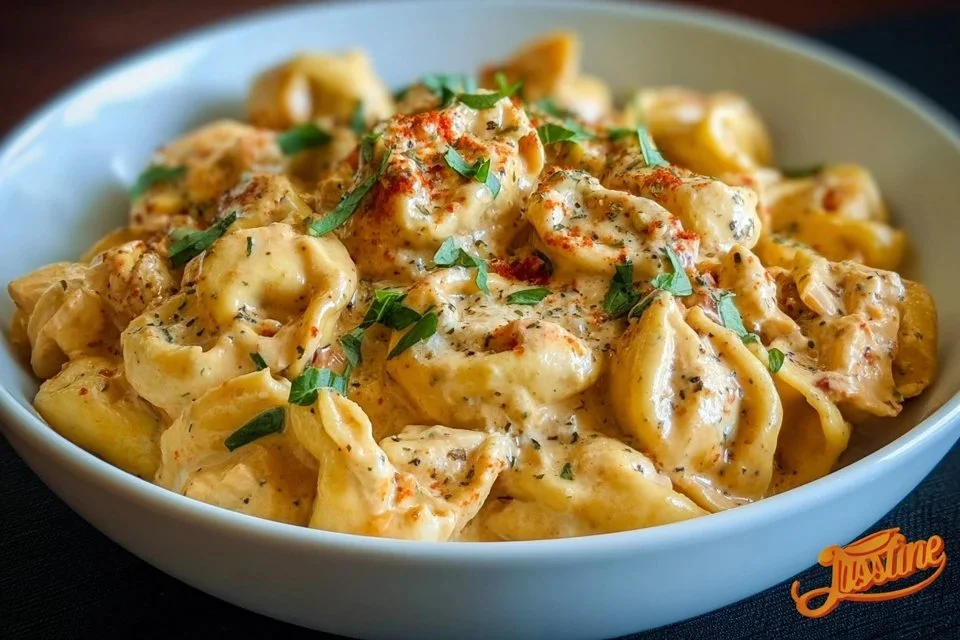 Easy CrockPot Chicken Tortellini
