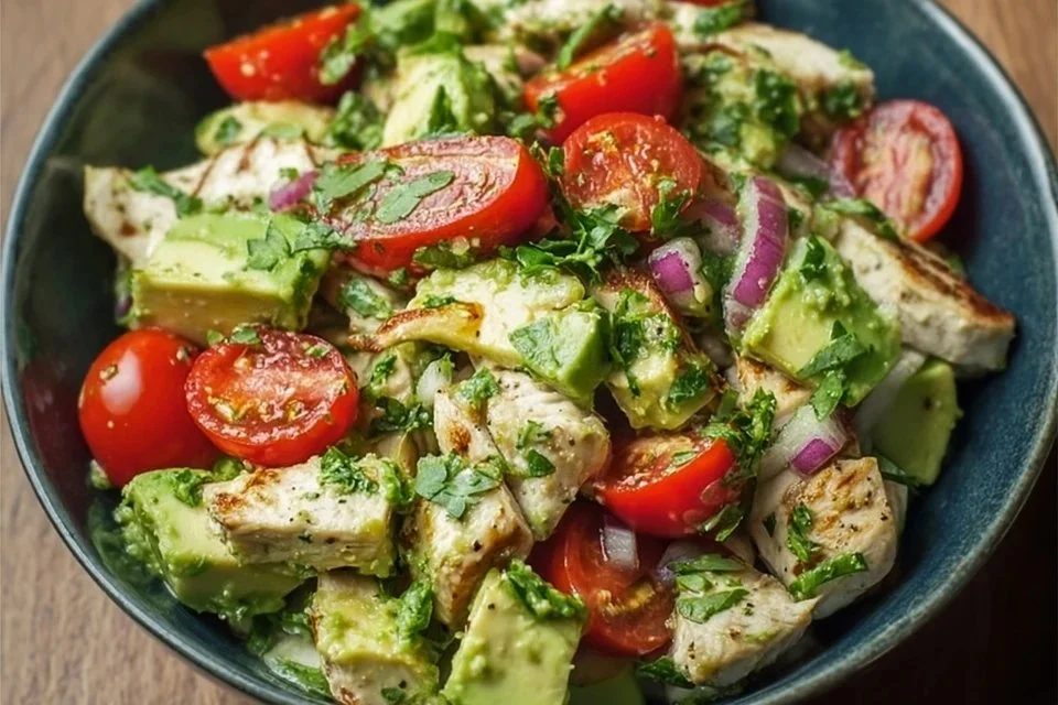 Easy & Healthy Avocado Chicken Salad