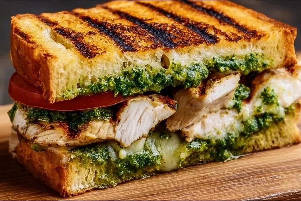 Grilled Chicken Pesto Sandwich