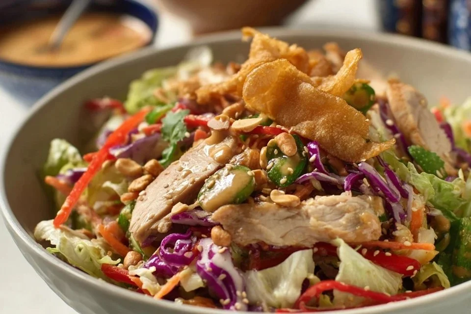 Asian Chicken Salad With Sesame Dressing