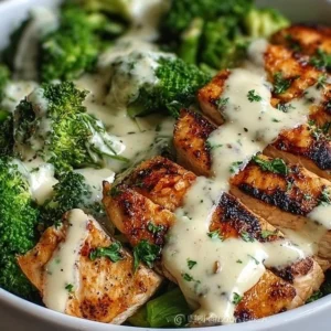 Healthy grilled chicken bowls with colorful vegetables and grains