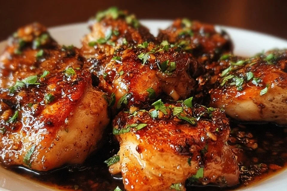 Honey Garlic Chicken Thighs