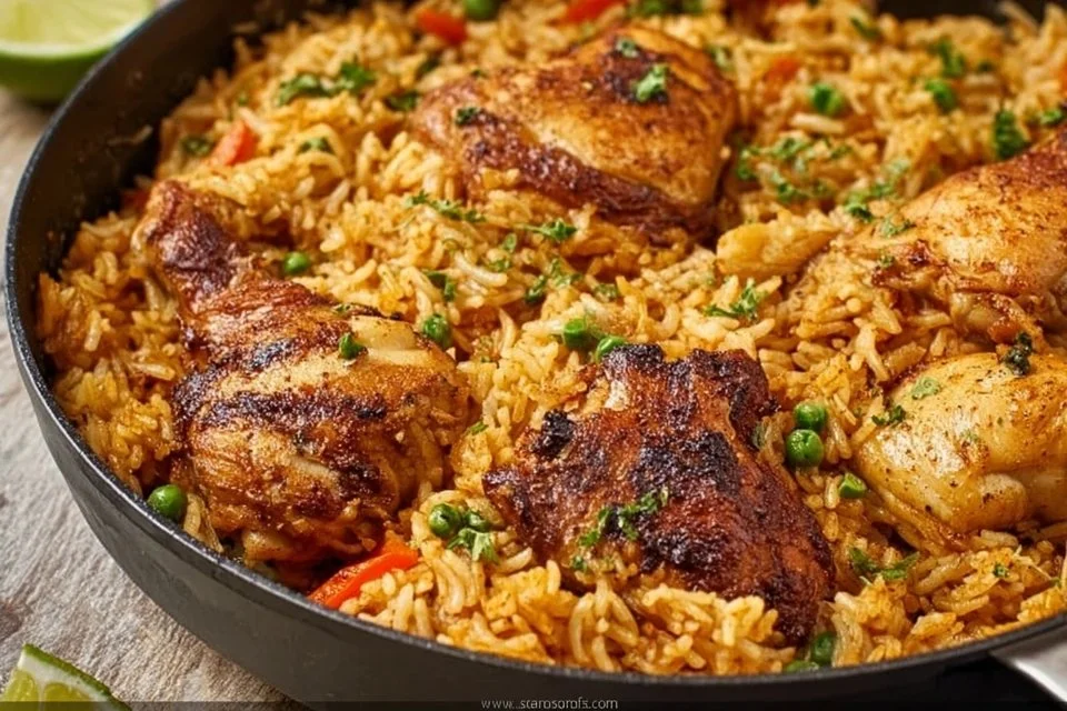 One-pot chicken and rice