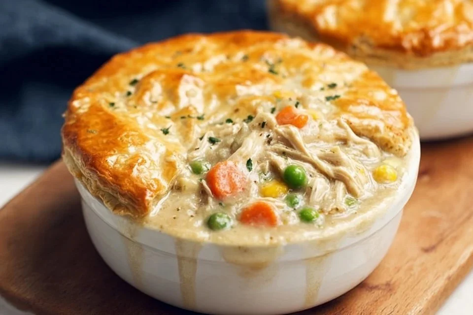 Easy Slow Cooker Chicken Pot Pie
