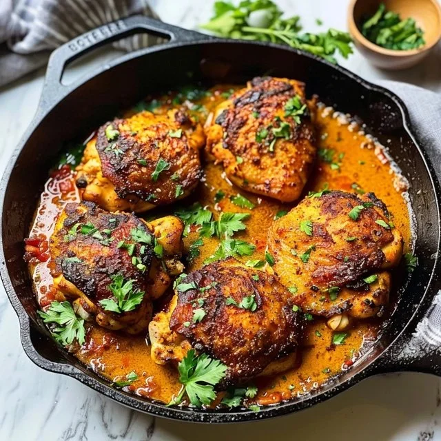 Easy Skillet Chicken Thighs