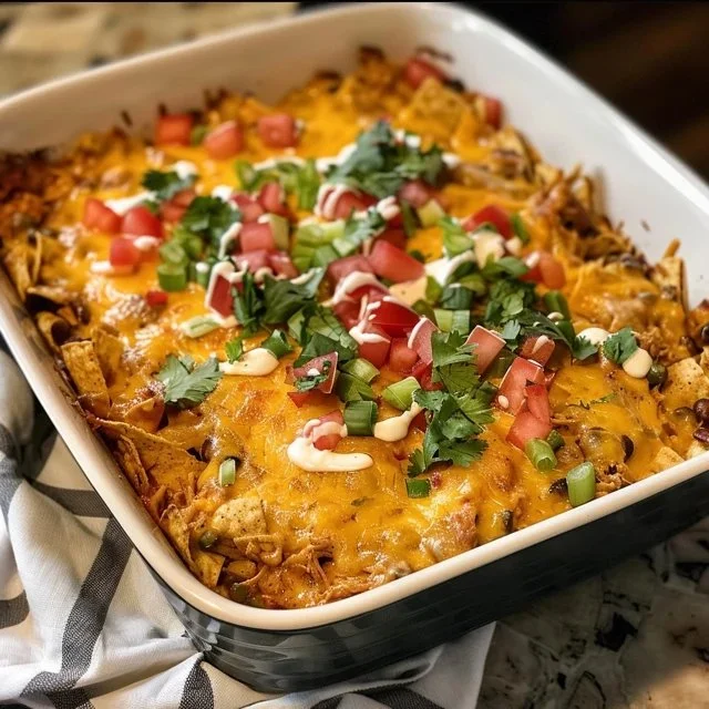 Ground Chicken Taco Casserole