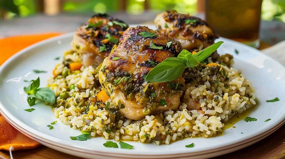 Herb Chicken Thighs And Rice