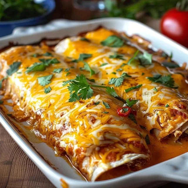 High Protein Chicken Enchiladas