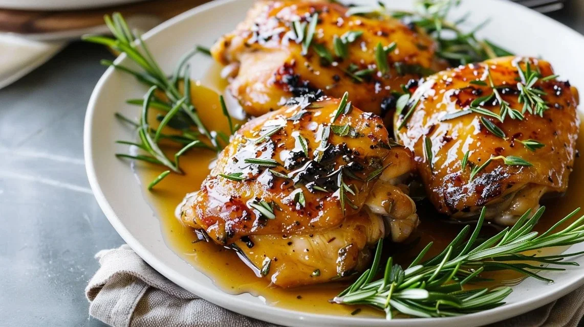 Honey Dijon Chicken Thighs