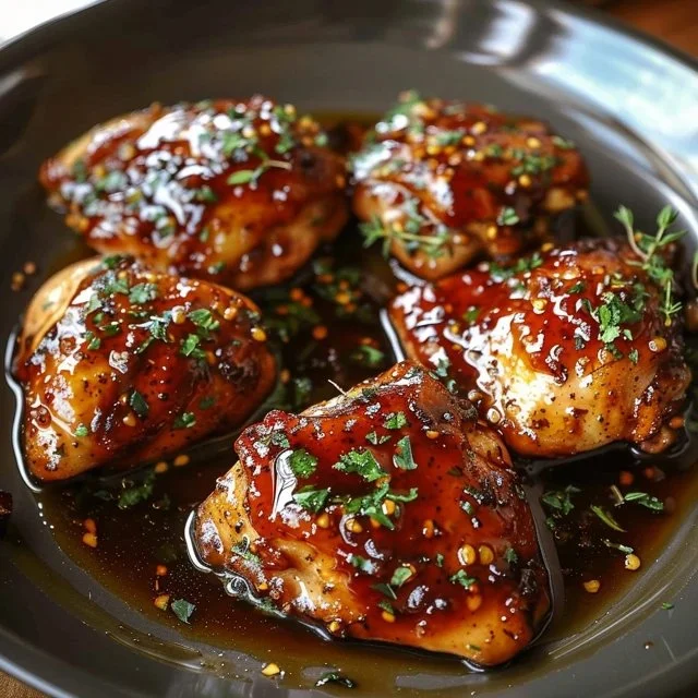 Sweet and Savory Honey-Garlic Chicken Thighs