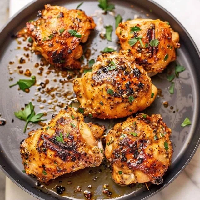Juicy Grilled Boneless Chicken Thighs