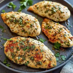 Juicy melt-in-your-mouth chicken breast dish with flavorful herbs and spices