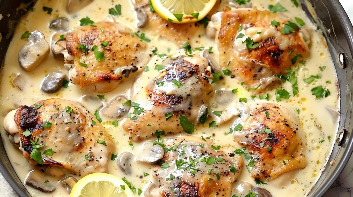 One Pan Boneless Skinless Chicken Thighs