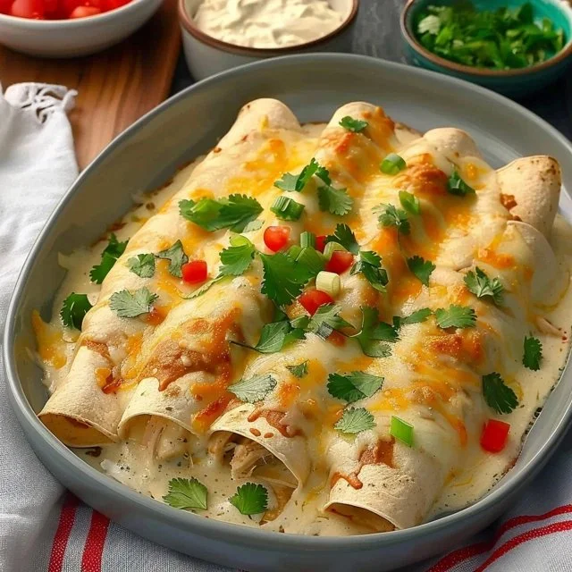 Best White Rotisserie Chicken Enchiladas